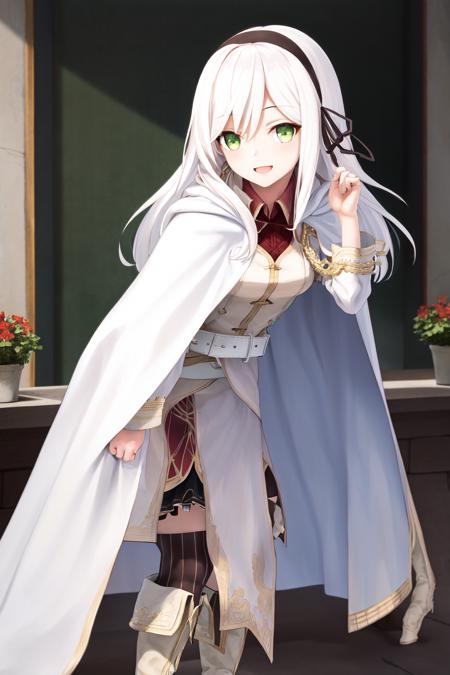 34900-303280467-masterpiece, best quality, highres, 1girl avilia white hair green eyes, white cape white jacket belt black skirt frilled skirt s.png